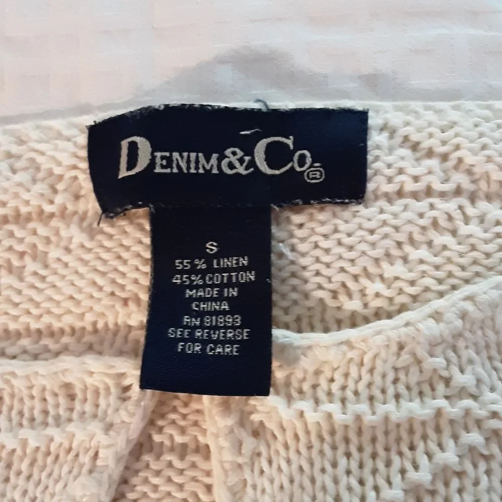 Oatmeal Linen Cable Knit Sweater - Picture 9 of 12